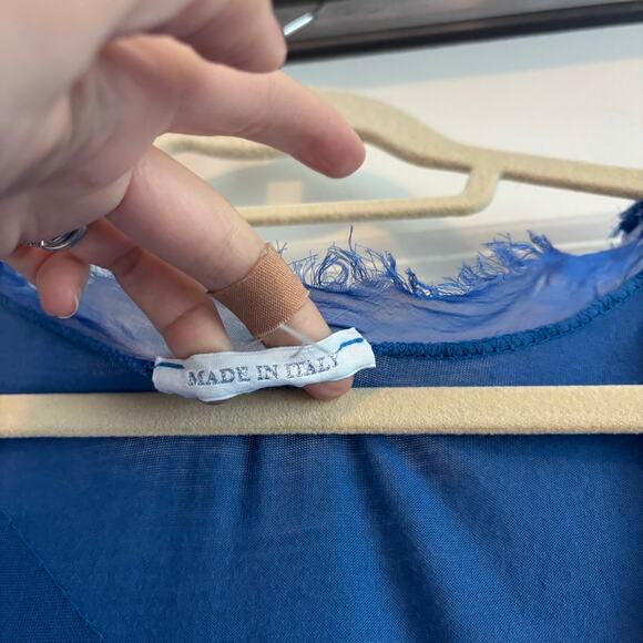 Made in Italy Women’s Silk Layered Maxi Dress Sz S/M Lagenlook Artsy Art2wear - Picture 5 of 14